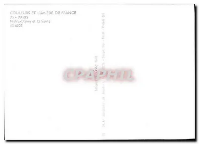 Notre-Dame i Seina — Paryż — Éditions Autoquartiers, nr 10-6303 — Rewers