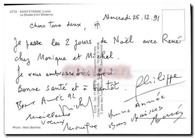 SAINT-ETIENNE — Muzeum Sztuki Nowoczesnej — Wydawca E.D.M. nr 2772 — Rewers