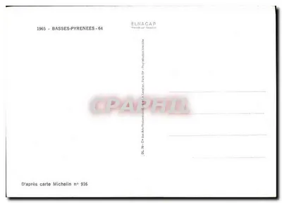 Basses-Pyrénées — turystyczna kartka pocztowa z wignietami — Elnacap, nr 916 — Rewers