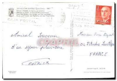San Feliu de Guixols — łodzie i hotele — Gráficas Haine — Rewers
