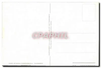 Porta do Rova de Ambohimanga — Tananarive — Graphoprint — Verso