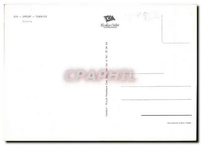 Vervals rots van Capadocië — Urgup — uitgever Keskin Color, n°6 — Achterkant