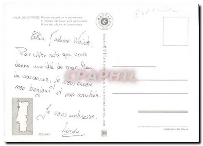 Vila do Conde — port rybacki i panorama — Édico Óptica Portuária N.º 320/481 — Rewers