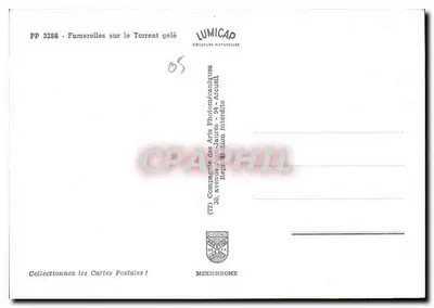 Fumerolles nad zamarzniętym strumieniem — Kolekcja Sztuki Fotomechanicznej - 04 - Arcueil — Rewers