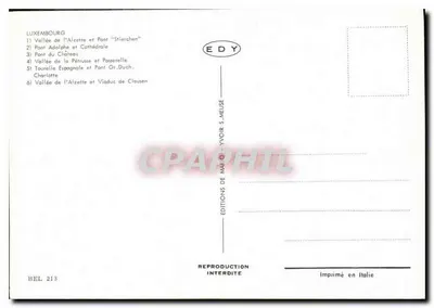 Luxemburgo — Pontes da Cidade — Éditions S. Meuse — Verso