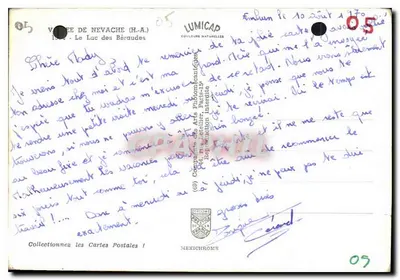 Jezioro Béraudes — Alpejskie góry — Wydawca LUMICAP — Rewers