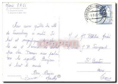 Mondorf-les-Bains — Estabelecimento termal, piscina e rosário — n° 622 — Verso