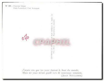Charmoz (Alpy) — Foto Fumex-Excl. Cent St-Jacques — N° 284 — Rewers