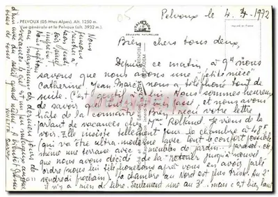 Pelvoux — Ogólny widok i Pelvoux (wys. 3932 m.) — Wydawnictwo Spadem — Rewers