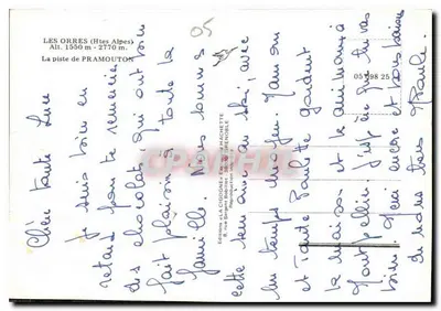 कॉर्निस — लेस ओरेस (हाउट-एल्प्स) — एडिशन्स ला कॉर्निस — पीछे
