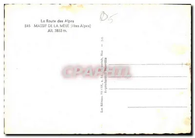 Massif de la Meije — Alpy francuskie — Wydawnictwo FR *NK, Nicea — Rewers