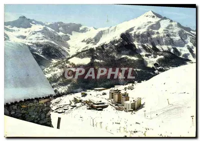 Orcières-Merlette — Vista geral e Massif dos Autanes — Impresso na Itália