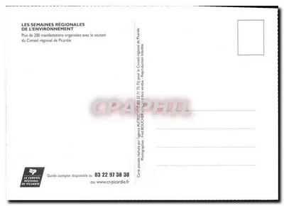 Zasne lasy — trzy widoki — Rada Regionu Picardii — Rewers