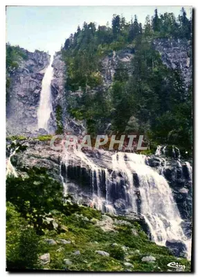 Aulus-les-Bains — Grande cascata dos Arcs — Imprensa Mecânica