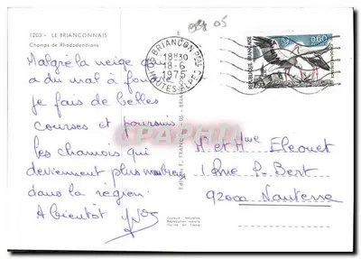 Polany Rhododendronów — Le Briançonnais — Wydawnictwo F. Francœur — Rewers