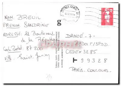Alpejskie wiosko w górach — Bernard Grange — Éditions Expos-Photo — Rewers