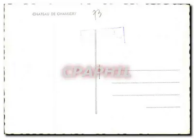 Królewski Zamek w Chambéry — Widok Wieży i części zrekonstruowanej po pożarze z 1739 roku — Fot. Perla, Aquarelka Massoto 1814 — Rewers