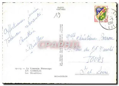 Paisagem em Corrèze — Les Monédierès — Edições Théojac — Verso