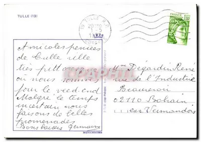 Tulle — Ogólny widok, nabrzeża, katedra, klasztor, prefektura — Mexichrome — Rewers