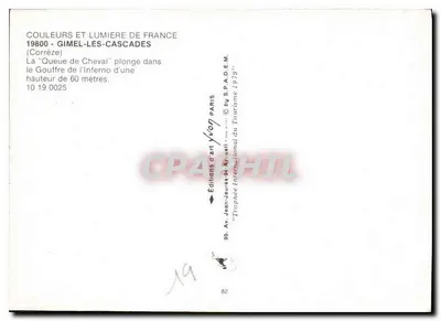 Gimel-Les-Cascades — Queue de Cheval — Wydawnictwo Sztuki Yvon — Rewers