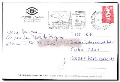 LA CORRÈZE « Le Pays Vert » — dam van Chastang — uitgave France REGARD — Achterkant