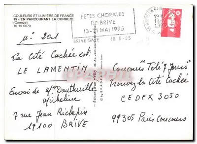 Recorriendo la Corrèze — Edición S.P.A.D.E.M. n°19 — Reverso