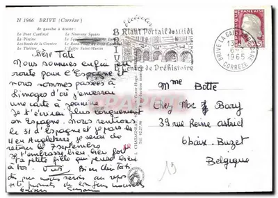 Brive-la-Gaillarde — Lembrança de Brive — Verso