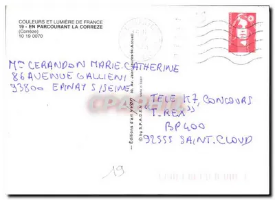 Recorriendo la Corrèze — Ediciones S.P.A.D.E.M. n°19 — Reverso