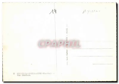 프리베-라-갈라르드 — 전체 전경 — Les Cartes APA POUX - ALBI — 뒷면