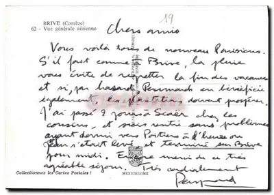 Brive (Corrèze) — Vista geral aérea — Mexichrome — Verso