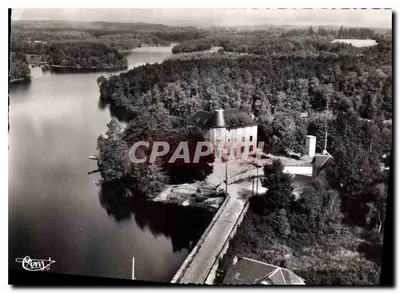 Clergoux (Corrèze) — Vista aérea — Lago do Prévot — Edições Aéreas Verdadeiras