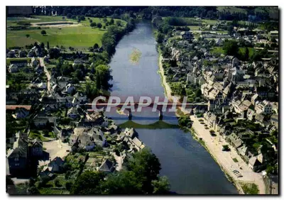 O Ponte Nova em Argentat (Corrèze) — vista aérea — Éditions Larrier, Toulouse