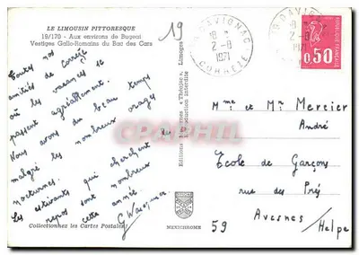 O Bac dos Cars — Vestígios Galo-Romanos — Éditions Théojac — Verso