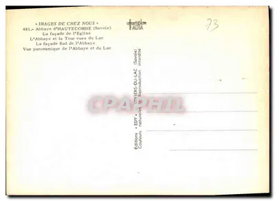 Abpaja Haute-Côme — wydawca Edy, nr 481 — Rewers