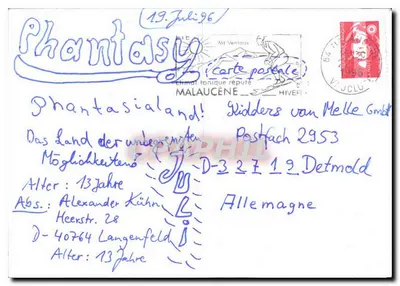 Phantastialand — Malaucène — La Poste — Back
