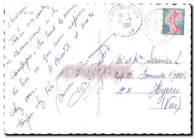 Vichy — vue panoramique — Éditions du Globe, n° 53 — Verso