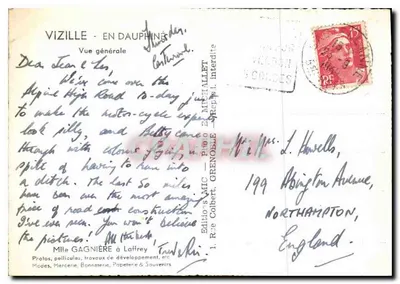 Vizille - No Dauphiné — Vista geral — Edições Michallet, Rapilly — Verso