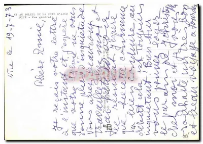 Nice - Vista geral — Edição P. Béatrice, n°55 — Verso