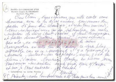 Le rocce rosse del Dramont — isola d'Or — Edizione S.E.P. Parigi — Verso