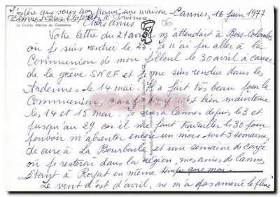De Zeegrot van Gardanne — Uitgever: Cof Azur, Corniche d'Or — Achterkant