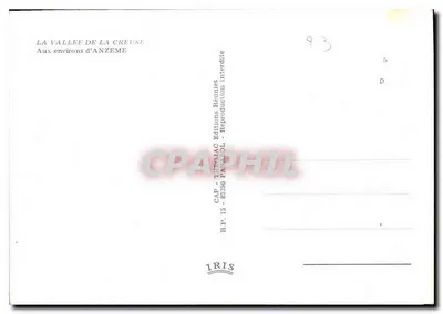 A Vale da Creuse — Nas proximidades de Anzême — IRIS — Verso