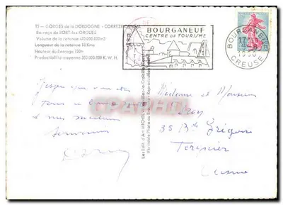 Presas de Bort-les-Orgues — Corrèze — editor Michel — Reverso