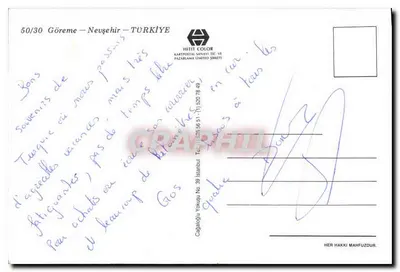 Göreme — Kappadokien — Verlag HITİT COLOR — Rückseite