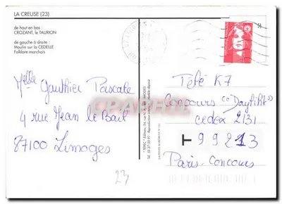 La Creuse — Uma ideia da Creuse — MIF — Verso