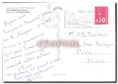 Ponte de Puy-Guillon — A Creuse pitoresca — editor: Couleurs Naturelles — Verso