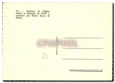 Le Moulièr-d'Ahun - Cariatide direita — Graphithil — Verso