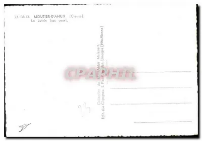 Lutrin (jego oczy) — Moutier-d'A Hun (Creuse) — Kolekcja Abba Jordana, Limoges — Rewers