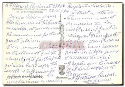 Most gallo-romanski — Okolice Felletin (Creuse) — IRIS — Rewers