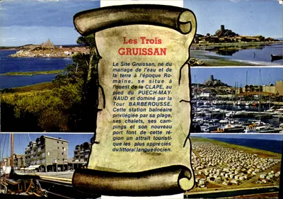 Les Trois Gruissan — Estação balnear aos pés do Puech-Maynaud — Éditions de France