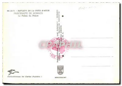 Pałac Książęcy — Monako — Éditions Hachette — Rewers